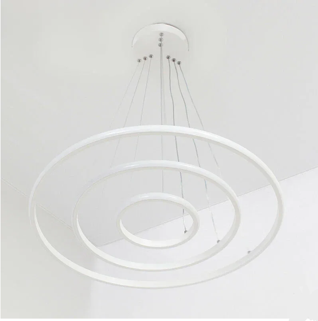 Світлодіодна люстра Esllse LATTE 75W 3000-6500K 3R-ON/OFF-600x1100- WHITE/WHITE-220-IP20 - зображення 4