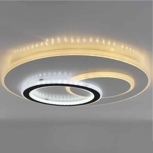 Керована світлодіодна люстра Esllse UNIVERSE 80W 3000-6500К R-ON/OFF-450×51- WHITE/BLACK-220-IP20 - зображення 5