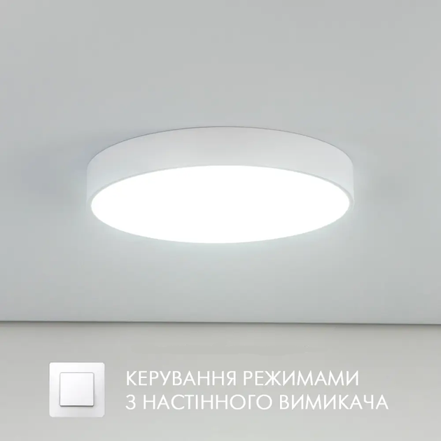 Керована світлодіодна люстра Esllse ONIX 60W R-ON/OFF-450x60-WHITE/WHITE-220-IP20 - зображення 7