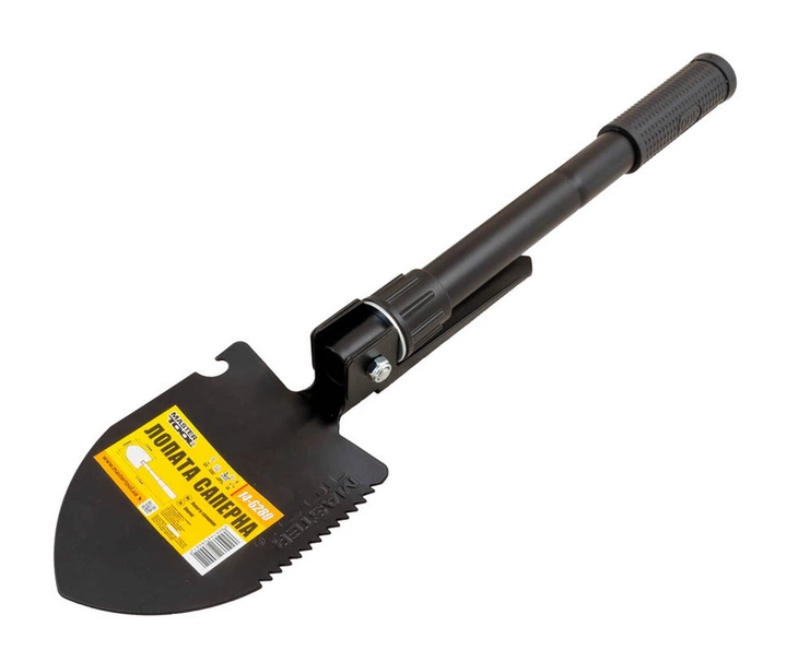 Лопата саперная MASTERTOOL 95х125х415 мм складная с чехлом 14-6280 - изображение 2