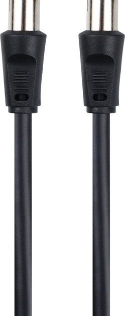 Kabel TechniSat Coaxial IEC - IEC 5 m Black (76-4831-05) - obraz 1