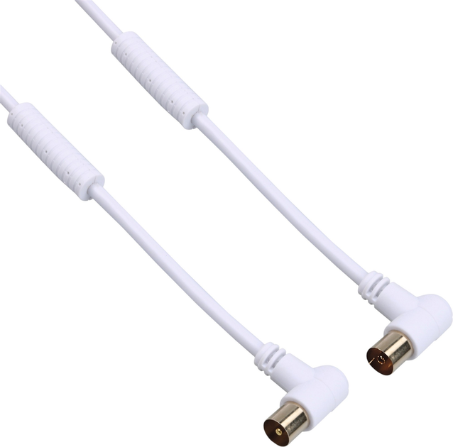 Kabel TechniSat Coaxial IEC - IEC 1.5 m White (76-4832-01) - obraz 2