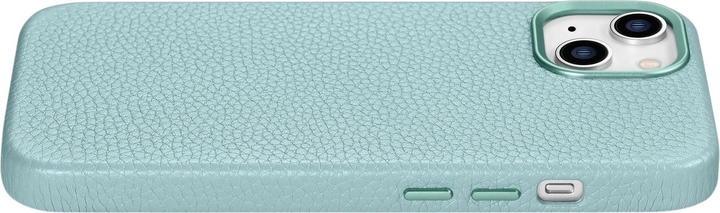 Панель iCarer Litchi Premium Leather Magsafe Back Case для Apple iPhone 14 Plus Green (WMI14220711-GN) - зображення 7