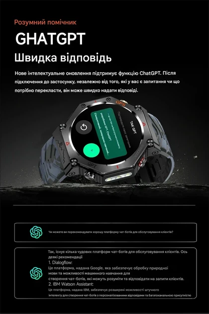 Смарт-часы для мужчин с фонариком, с GPS, функцией SOS, 530 mAh аккумулятор, два ремешка - Фото 7 Смарт-часы для мужчин с фонариком, с GPS, функцией SOS, 530 mAh аккумулятор, два ремешка - изображение 7