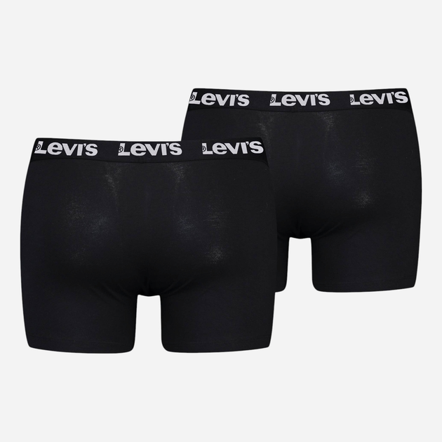 Zestaw majtek męskich typu bokserki Levi`s Men Repeat Logo Boxer Brief 2P XL 2 szt. Czarny - obraz 2