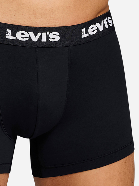 Zestaw majtek męskich typu bokserki Levi`s Men Repeat Logo Boxer Brief 2P XL 2 szt. Czarny - obraz 3