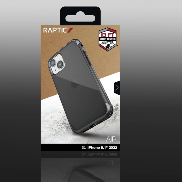 Etui Raptic X-Doria Air Case do Apple iPhone 14 Gray (6950941495431) - obraz 3