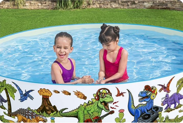 Nadmuchiwany basen Bestway Dinozaury 244 x 46 cm (6942138950670) - obraz 8