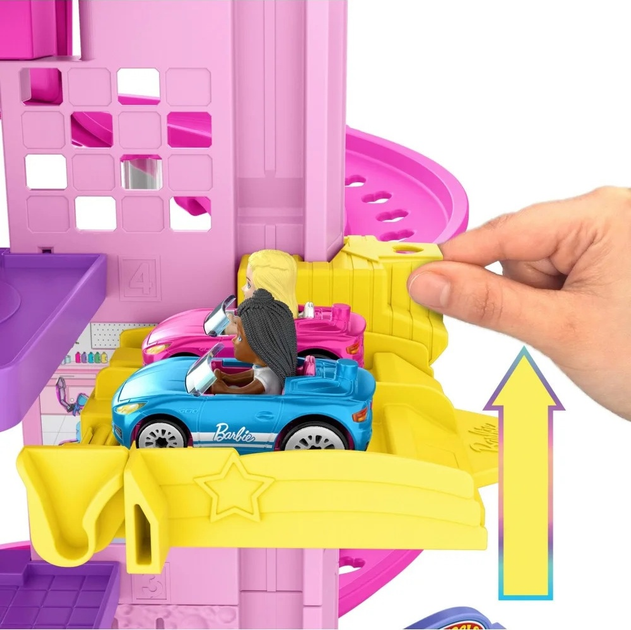 Автомобільний трек Hot Wheels Barbie Spiral Race JDD65 (0194735281824) - зображення 8
