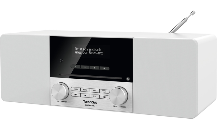 Радіо TechniSat DIGITRADIO 3 DAB+ White (0001/3913) - зображення 2