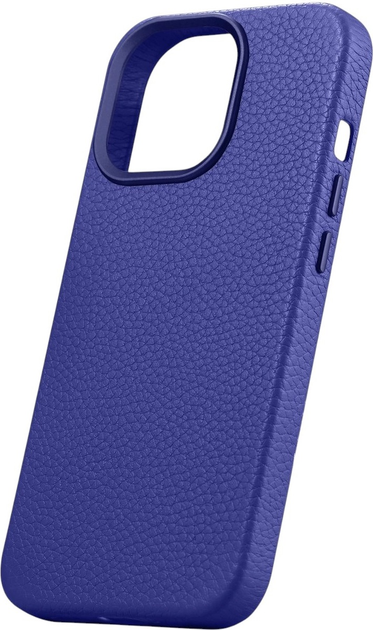 Etui iCarer Litchi Premium Leather Magsafe Back Case do Apple iPhone 14 Pro Max Dark Blue (WMI14220712-DB) - obraz 4