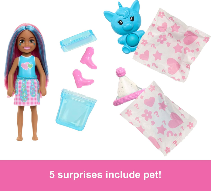 Lalka niespodzianka Barbie Chelsea Pop! Reveal 11/1 Series JCN89 (0194735274000) - obraz 6