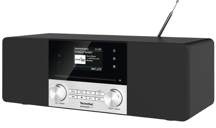 Радіо TechniSat DIGITRADIO 3 IR DAB+ Black (0000/3956) - зображення 2