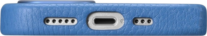 Etui iCarer Litchi Premium Leather Magsafe Back Case do Apple iPhone 14 Pro Max Light Blue (WMI14220712-LB) - obraz 11