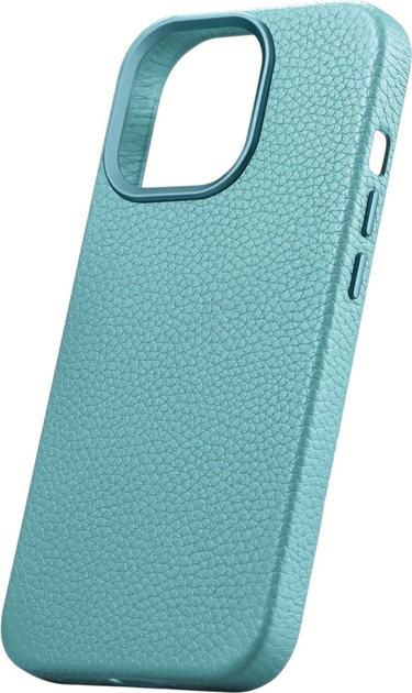 Etui iCarer Litchi Premium Leather Magsafe Back Case do Apple iPhone 14 Pro Max Green (WMI14220712-GN) - obraz 4