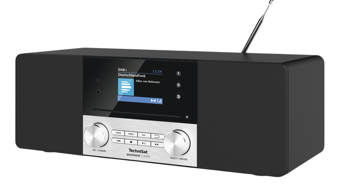 Радіо TechniSat DIGITRADIO 3 VOICE DAB+ Black/Silver (0000/3963) - зображення 2