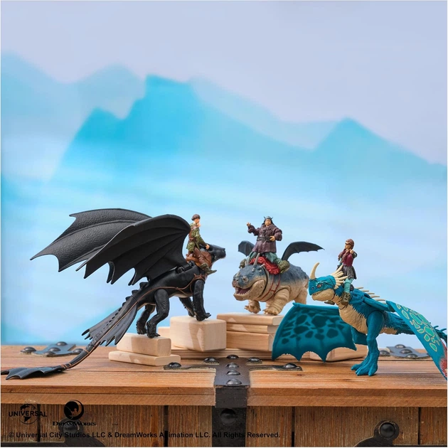 Фигурки Дракон Беззубик и Иккинг Как Приручить Дракона Dragon