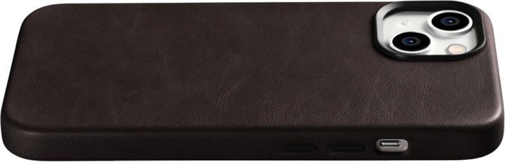 Панель iCarer Oil Wax Premium Leather Magsafe Back Case для Apple iPhone 14 Plus Camel Tan (WMI14220703-BN) - зображення 12