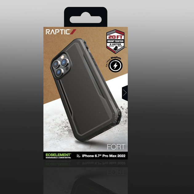 Etui Raptic X-Doria Fort Case do Apple iPhone 14 Pro Max Black (6950941493666) - obraz 9