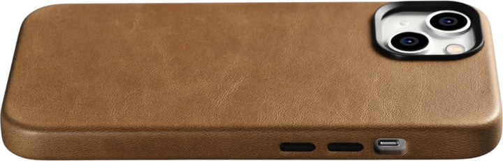 Etui iCarer Oil Wax Premium Leather Magsafe Back Case do Apple iPhone 14 Plus Brown (WMI14220703-TN) - obraz 12