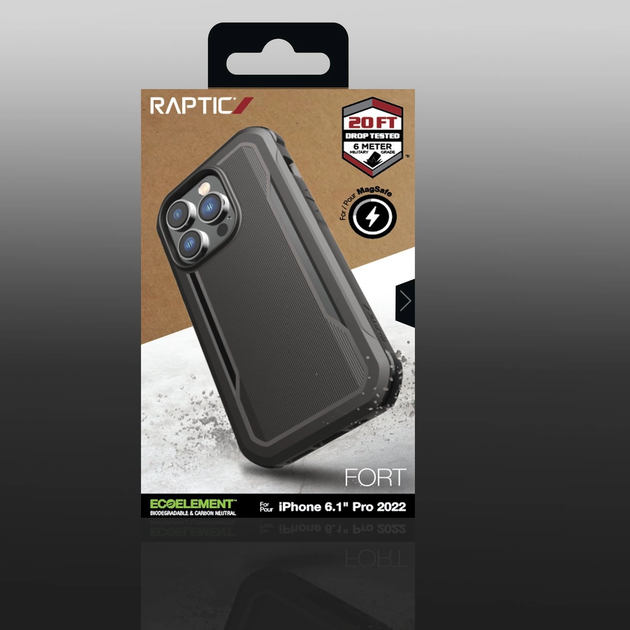 Etui Raptic X-Doria Fort Case do Apple iPhone 14 Pro Black (6950941493604) - obraz 9