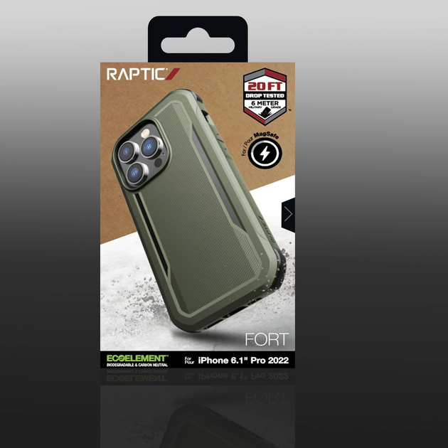 Etui Raptic X-Doria Fort Case do Apple iPhone 14 Pro Green (6950941493598) - obraz 8