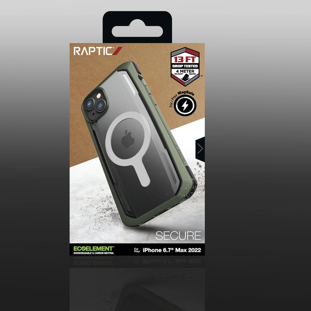 Etui Raptic X-Doria Secure Case do Apple iPhone 14 Plus Green (6950941493529) - obraz 11