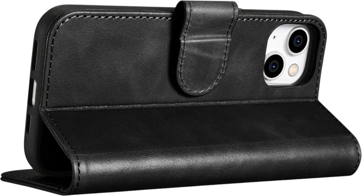 Etui z klapką iCarer Oil Wax Premium Leather 2in1 Wallet Case z RFID do Apple iPhone 14 Plus Black (WMI14220723-BK) - obraz 10