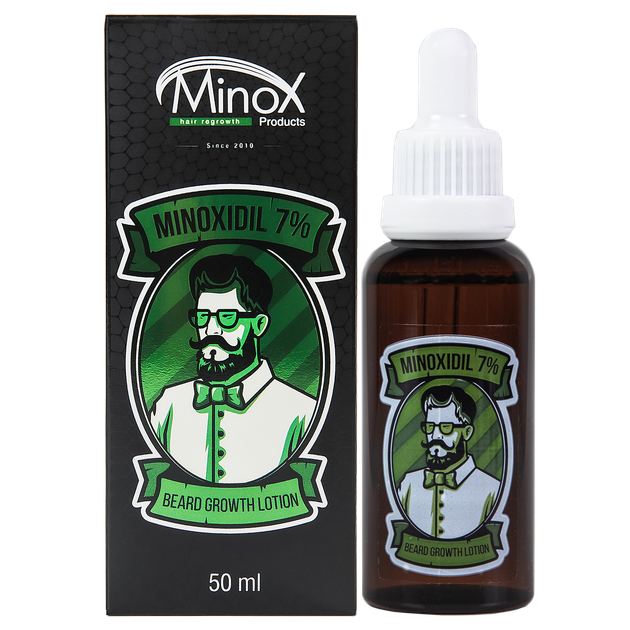 Лосьон для роста бороды Minox 7% 50 мл - Фото 1 Лосьон для роста бороды Minox 7% 50 мл - изображение 1
