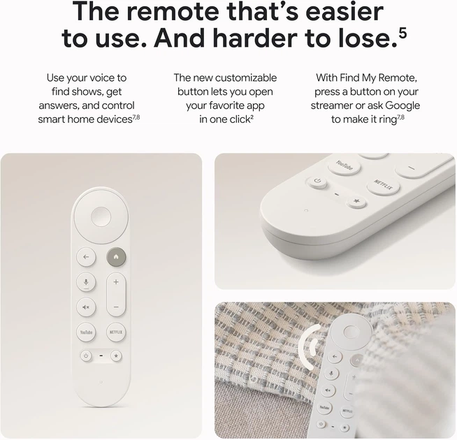 Медиаплеер Google TV Streamer 4K Porcelain (GA05662-US) - изображение 6