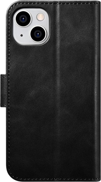 Чохол-книжка iCarer Oil Wax Premium Leather 2in1 Wallet Case з RFID для Apple iPhone 14 Black (WMI14220721-BK) - зображення 2