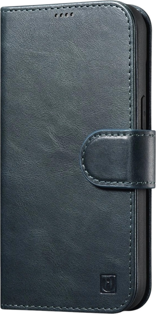 Чохол-книжка iCarer Oil Wax Premium Leather 2in1 Wallet Case з RFID для Apple iPhone 14 Navy Blue (WMI14220721-BU) - зображення 1