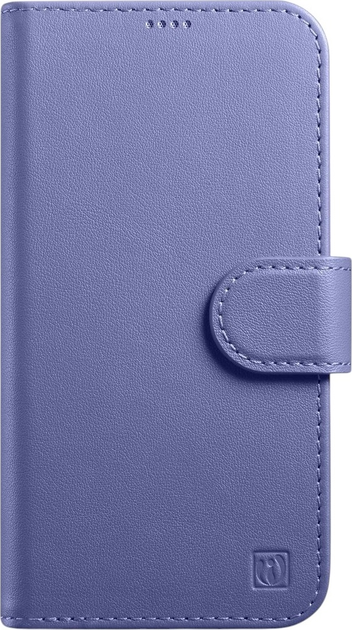 Etui z klapką iCarer Real Cowhide Premium Leather 2in1 Wallet Case z RFID do Apple iPhone 14 Plus Light Purple (WMI14220727-LP) - obraz 1