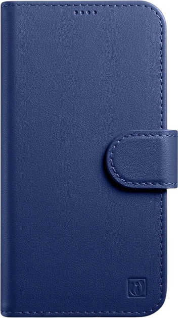 Чохол-книжка iCarer Real Cowhide Premium Leather 2in1 Wallet Case з RFID для Apple iPhone 14 Plus Blue (WMI14220727-BU) - зображення 1