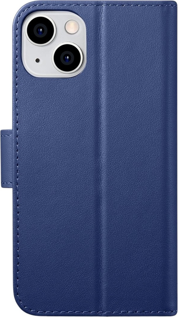 Чохол-книжка iCarer Real Cowhide Premium Leather 2in1 Wallet Case з RFID для Apple iPhone 14 Plus Blue (WMI14220727-BU) - зображення 2