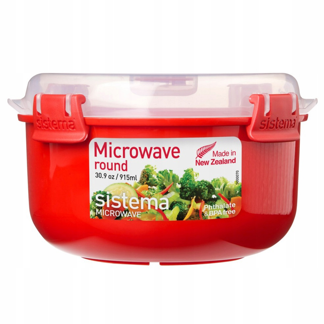 Pojemnik Sistema Steamer czerwony 915 ml (9414202011138) - obraz 1