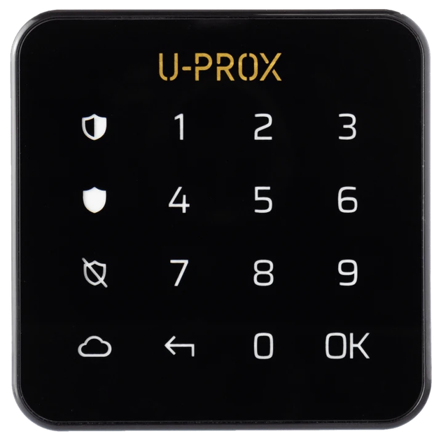 Сенсорная клавиатура U-Prox Keypad G1 Черный беспроводная 868 МГц с подсветкой для охранной системы (Keypad G1) - изображение 3