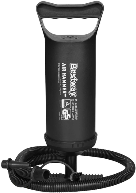 Materac dmuchany Bestway z pompką tłokową 203 x 152 x 22 cm 67374 (6942138916393) - obraz 6
