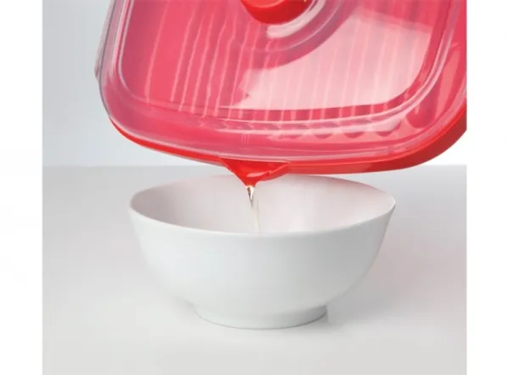 Pojemnik Sistema Microwave Easy Bacon! czerwony 950 ml (9414202011435) - obraz 8