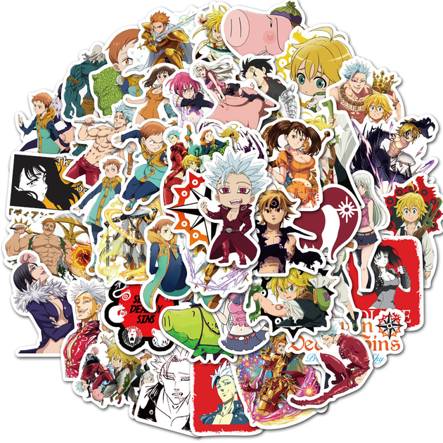 Стікерпак Сім смертних гріхів / The Seven Deadly Sins 50 шт.(MS_2D288A4ACA3B) - Фото 1 Стікерпак Сім смертних гріхів / The Seven Deadly Sins 50 шт.(MS_2D288A4ACA3B) - зображення 1