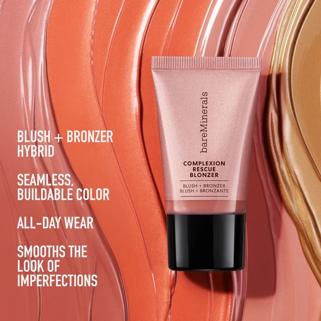 Жидкие румяна Bareminerals Complexion Rescue Liquid Blonzer Kiss of Mauve 5 мл - изображение 2
