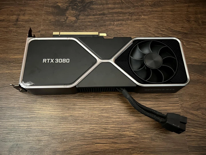 Видеокарта RTX 3080 10GB NVIDIA Founders Edition GDDR6X Б/У – фото