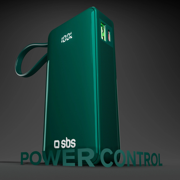 Powerbank SBS 10000 mAh 20W Green (8018417481383) - obraz 8