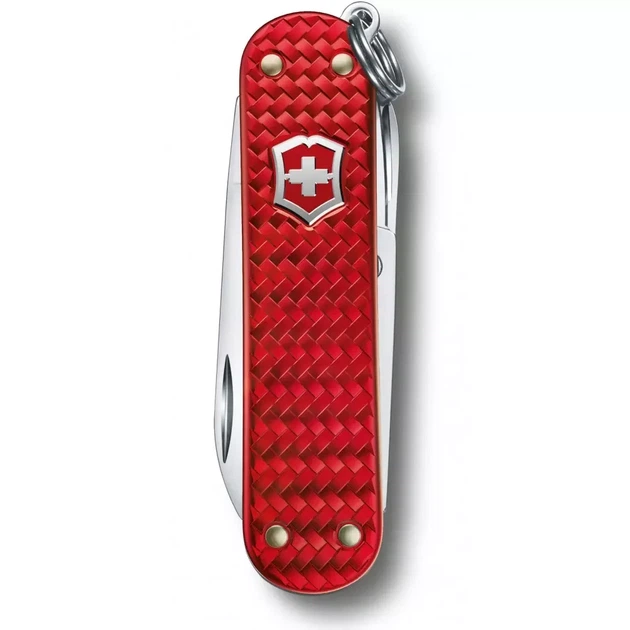 Складной нож Victorinox Classic SD Precious Alox красный для активного отдыха и повседневного использования - Фото 2 Складной нож Victorinox Classic SD Precious Alox красный для активного отдыха и повседневного использования - изображение 2