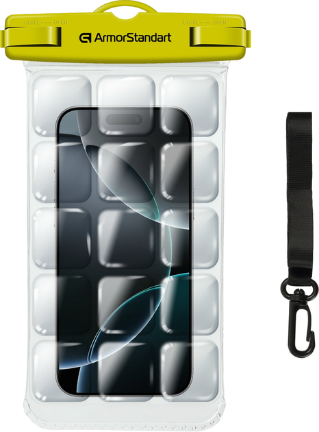 Чохол для смартфона водонепроникний ArmorStandart CapsulePro Waterproof Floating Case для смартфона 6.9" універсальний Yellow (ARM59235) - Фото 1 Чохол для смартфона водонепроникний ArmorStandart CapsulePro Waterproof Floating Case для смартфона 6.9" універсальний Yellow (ARM59235) - зображення 1