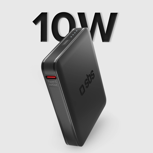 Powerbank SBS NanoTube 5000 mAh 10W Black (8018417467219) - obraz 4