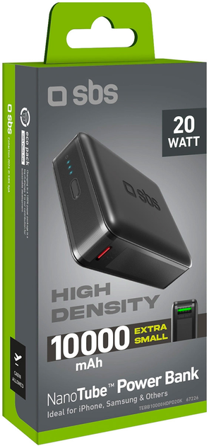 Powerbank SBS 10000 mAh 20W Black (8018417467226) - obraz 12