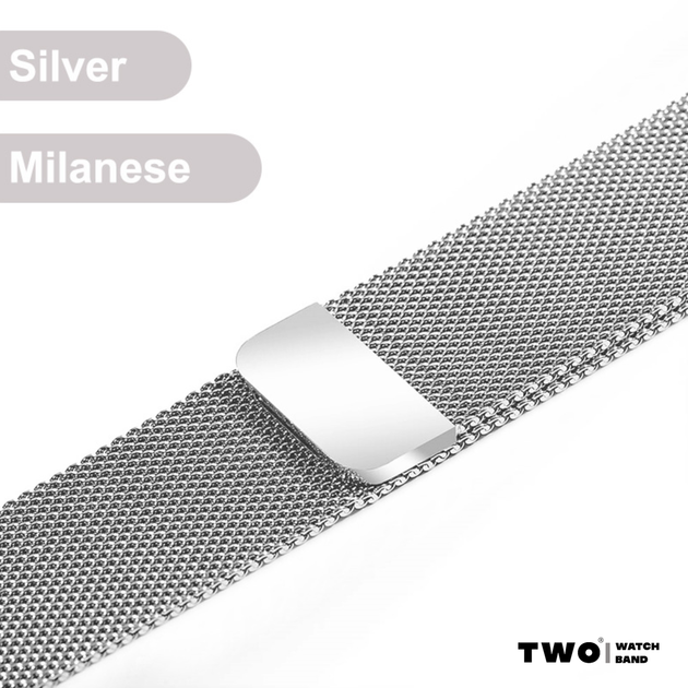 Ремешок миланская петля для Xiaomi Amazfit Bip 3/ Bip3 Pro Серебристый - Фото 3 Ремешок миланская петля для Xiaomi Amazfit Bip 3/ Bip3 Pro Серебристый - изображение 3