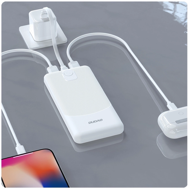 Powerbank Dudao K10Pro 20000 mAh 10W White (6976625333967) - obraz 2