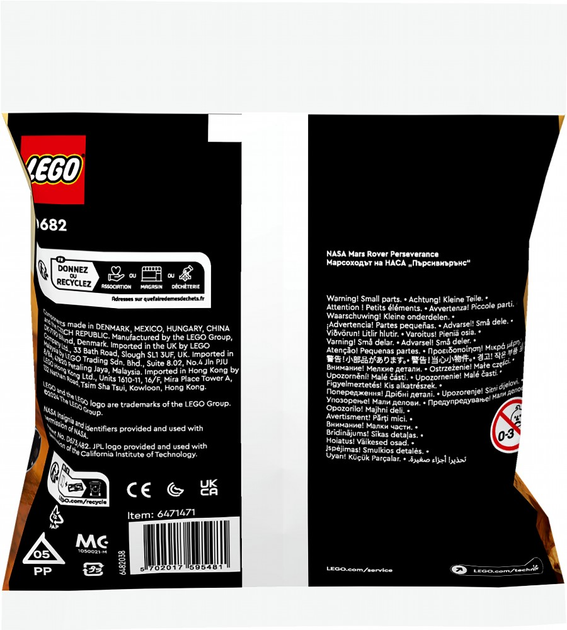 Zestaw klocków LEGO Technic NASA misja Marsjański łazik Perseverance 83 części (30682) - obraz 3
